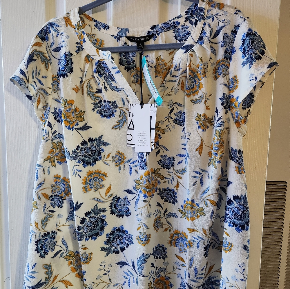 41 Hawthorn Morey Split Neck Blouse, NWT, 2x